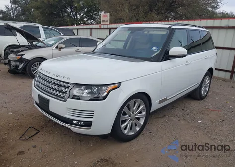 2016 Land Rover Range Rover 3.0L V6 Turbocharged Diesel Hse Td6 z USA, uszkodzony, nr VIN SALGS2KF5GA298337